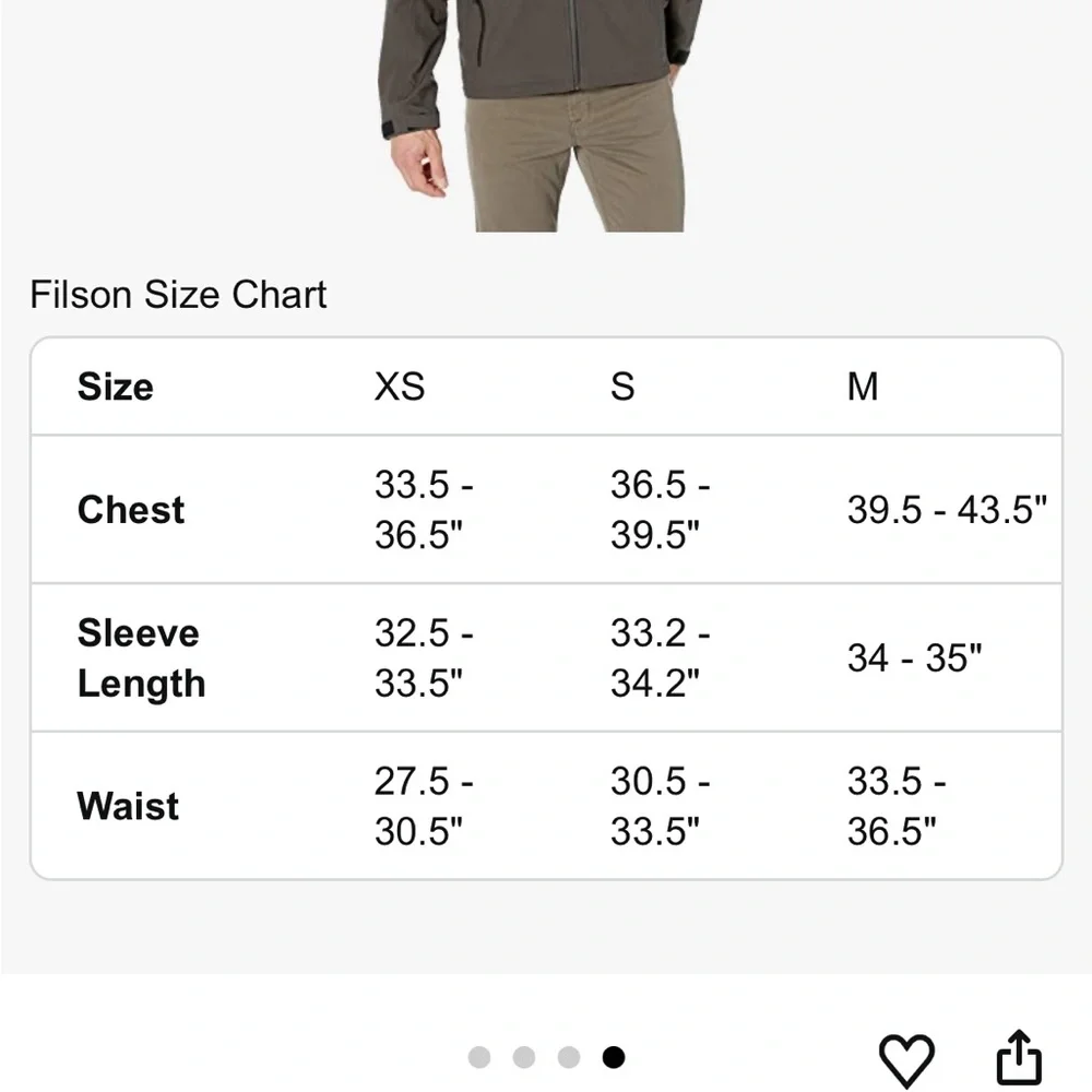 Filson Men's Neoshell Reliance Jacket in Raven Size M